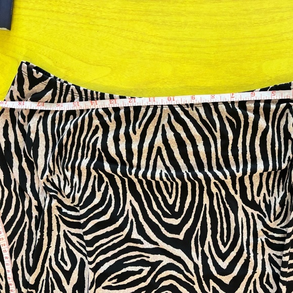 vintage 90s y2k zebra skirt stretchy - Picture 2 of 5